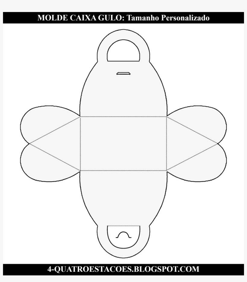 Molde Limpo Para Imprimir Png, Transparente Caixa Gulo - Moldes De Caixa Png, transparent png download