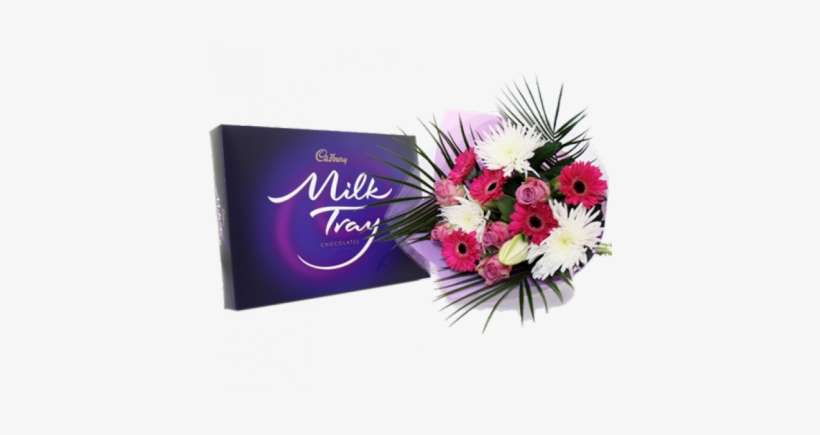 Milk Tray And Flowers - Cadbury Milk Chocolates - 14 Oz Box, transparent png download