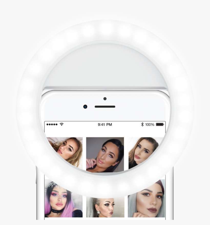 Led Selfie Ring Light - Light-emitting Diode, transparent png download