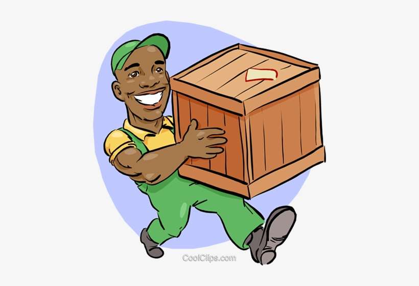 Homem Carregando Uma Caixa De Transporte Livre De Direitos, transparent png download