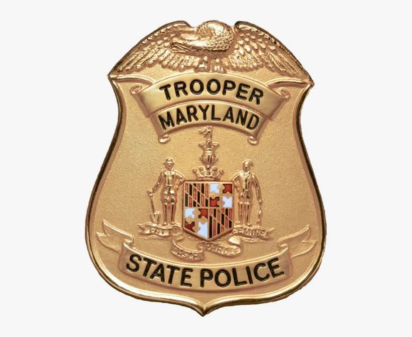 Badge Of A Maryland State Police Trooper - Md State Trooper Badge, transparent png download