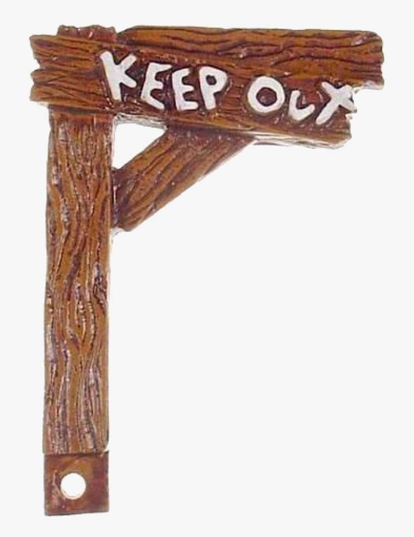 Cactus Canyon Keep Out Sign 31-3110 - Plank, transparent png download