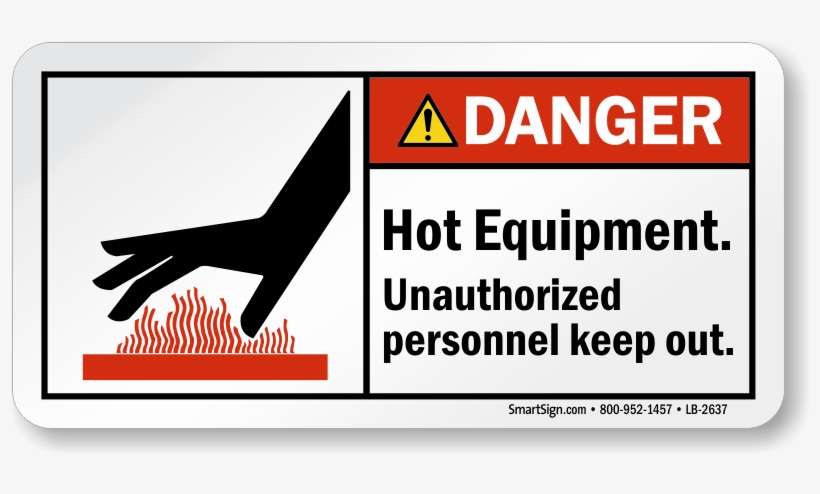 Hot Equipment Unauthorized Personnel Keep Out Label - Forklift Traffic Only, transparent png download