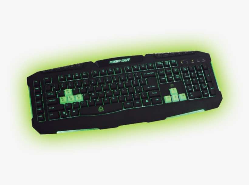 Backlit Keyboard F90 Green Keep Out - Approx Keep Out F90e Led Backlighted Keyboard (f90e), transparent png download