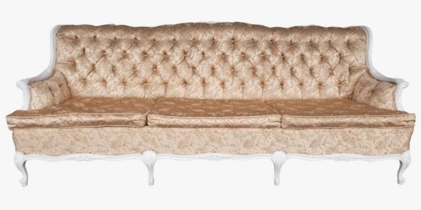 French Shimmery Pink Brocade Sofa - Chairish, transparent png download