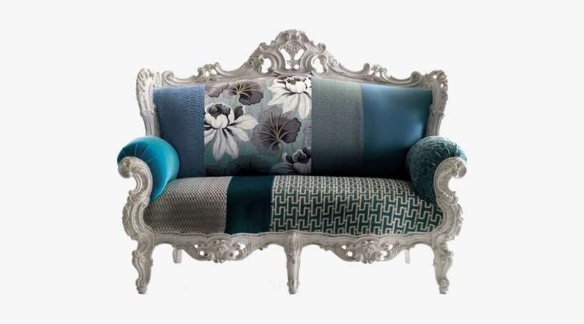 Photo Modern Vintage Furniture Contemporary Flair Moda - Modern Sofa Upholstery Fabric, transparent png download
