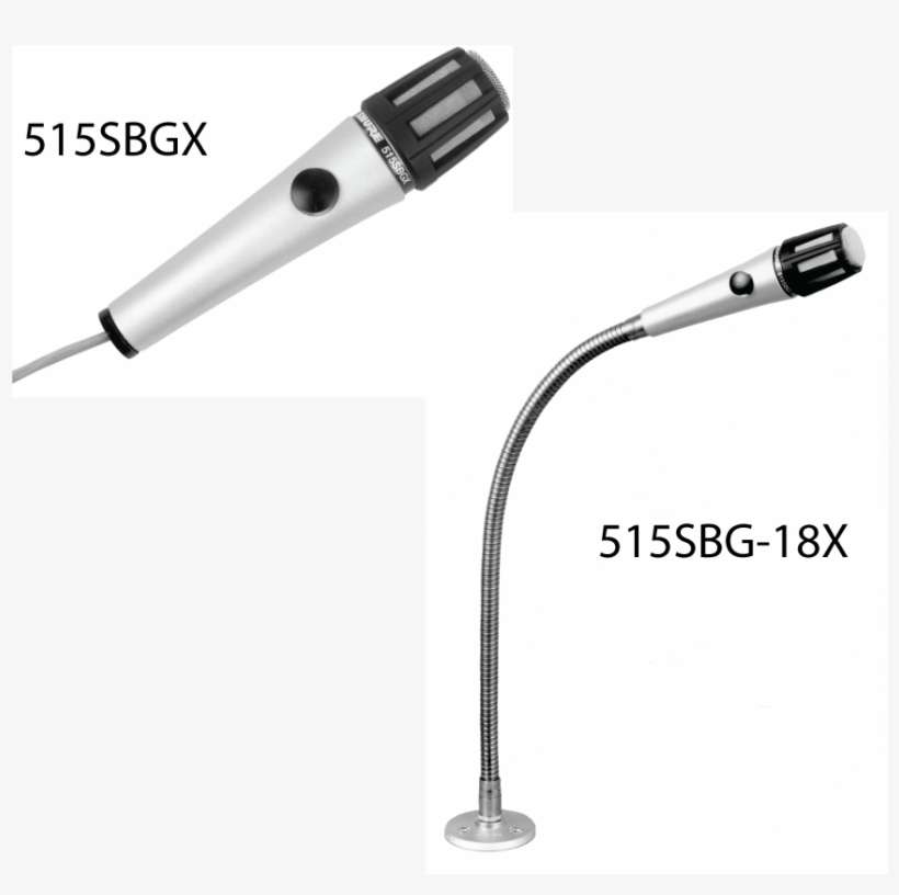 The Shure Models 515sbgx, 515sbg 18x, And 515sbg 18xf - Shure 515sbgx Microphone - Silver, transparent png download
