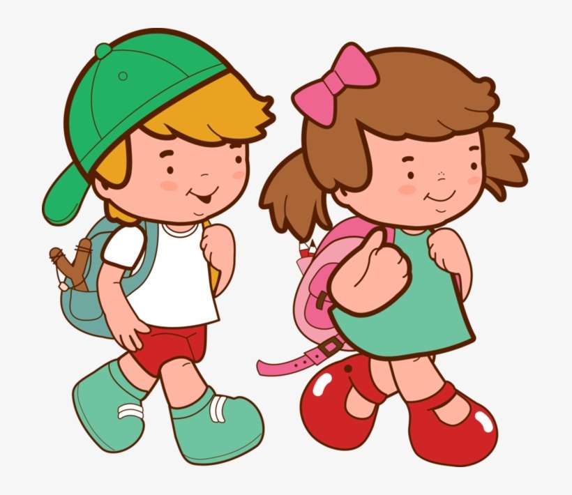 Imágenes De Niños Y Niñas En La Escuela School Days, - Children Going To School Clipart, transparent png download