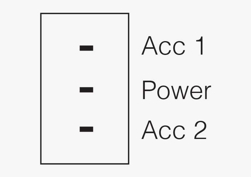 Micro On/off/on Toggle Switch - Parallel, transparent png download