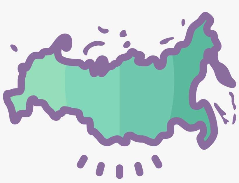 Mapa Rosji Icon - Map, transparent png download