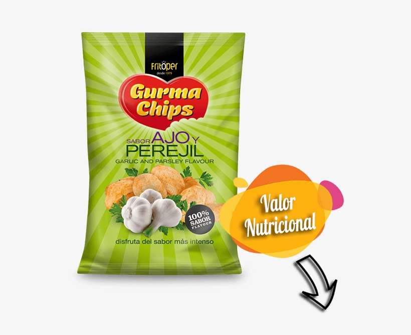 Patatas Fritas Sabor Ajo Y Perejil - Patata Sabor Barbacoa, transparent png download