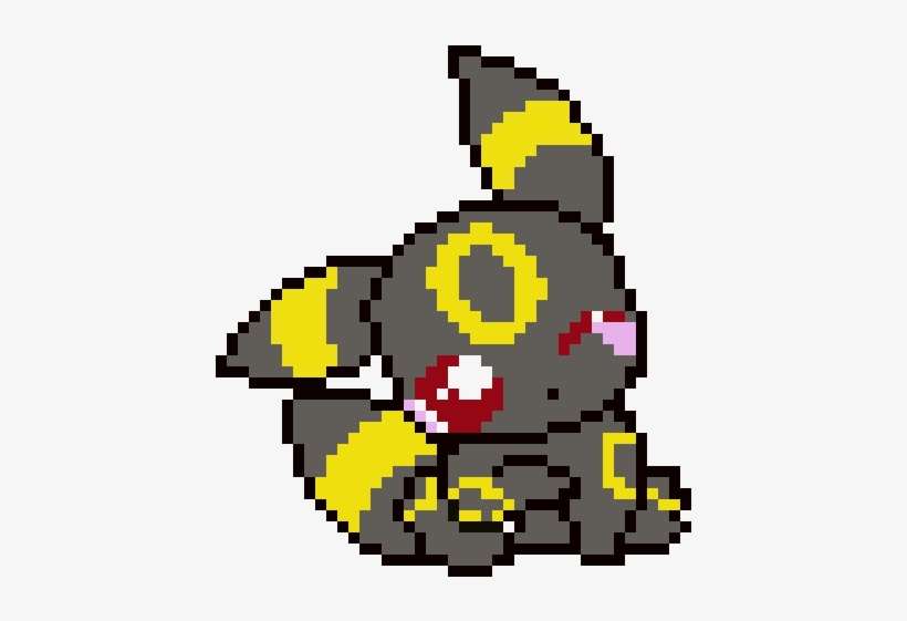 Cute Umbreon - Cute Umbreon Pixel Art, transparent png download