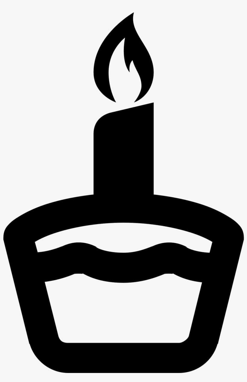 Cute Cake Icon - Cake Icon Png Black, transparent png download