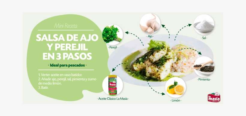 Salsa De Ajo Y Perejil En 3 Pasos - La Masia Aceite, transparent png download