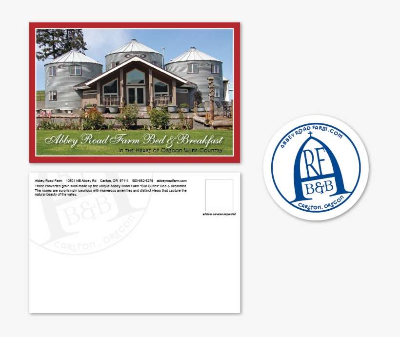 Postcard, Coaster And Rack Card For Abbey Road Farm - Grain Bins Converted To A Home, transparent png download