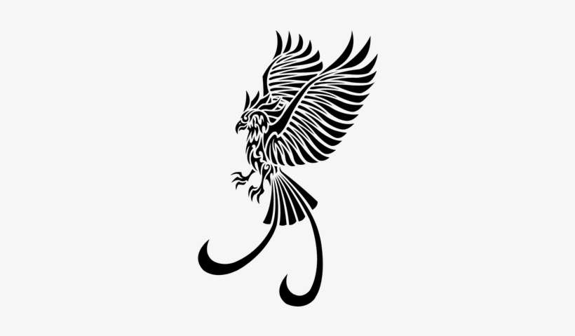 Phoenix Tattoo Left - Phoenix Tattoo Png Transparent, transparent png download