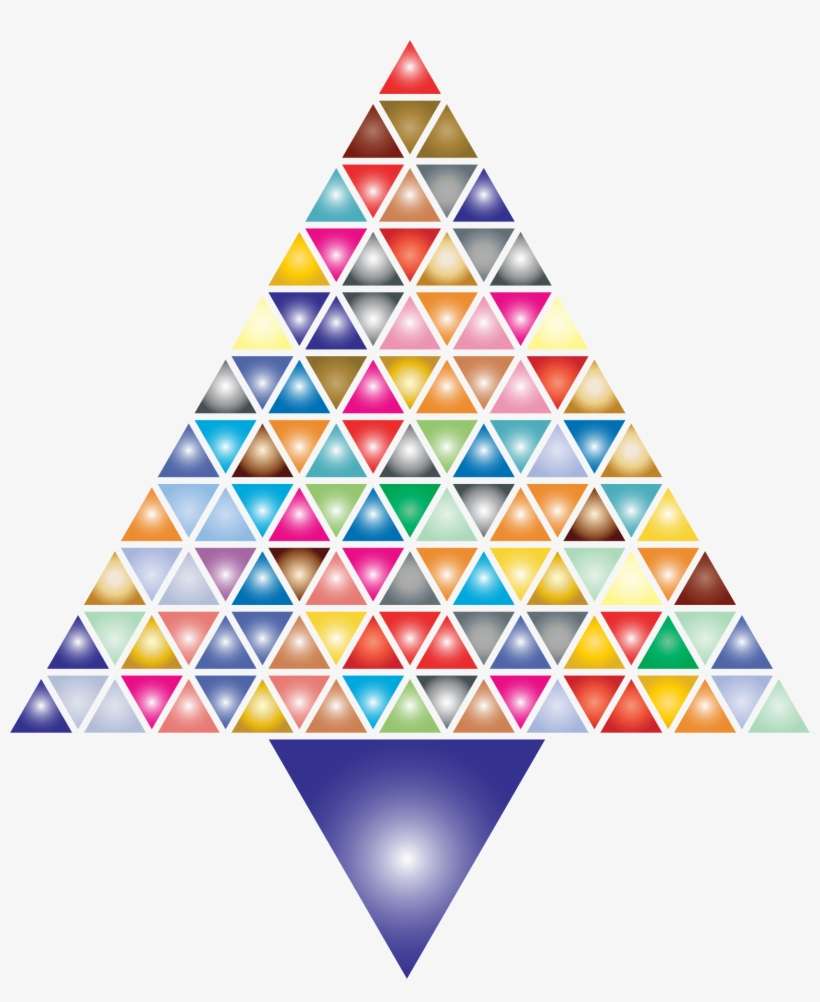 Prismatic Abstract Triangular Christmas Tree 2 Jpg - Christmas Tree, transparent png download