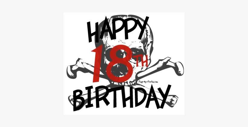 Happy 18 Birthday Graphics And Comments - My Happy Birthday 18, transparent png download