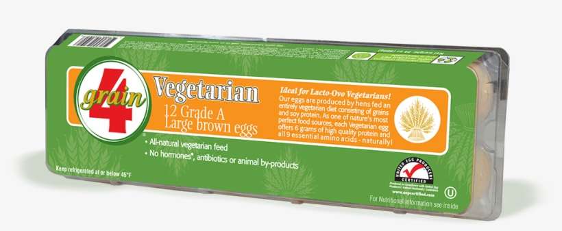 Vegetarian Brown [/fusion Dropcap] 4grain Vegetarian - Publix Eggs, transparent png download