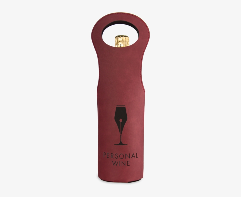 Leatherette Wine Bag - Wine, transparent png download