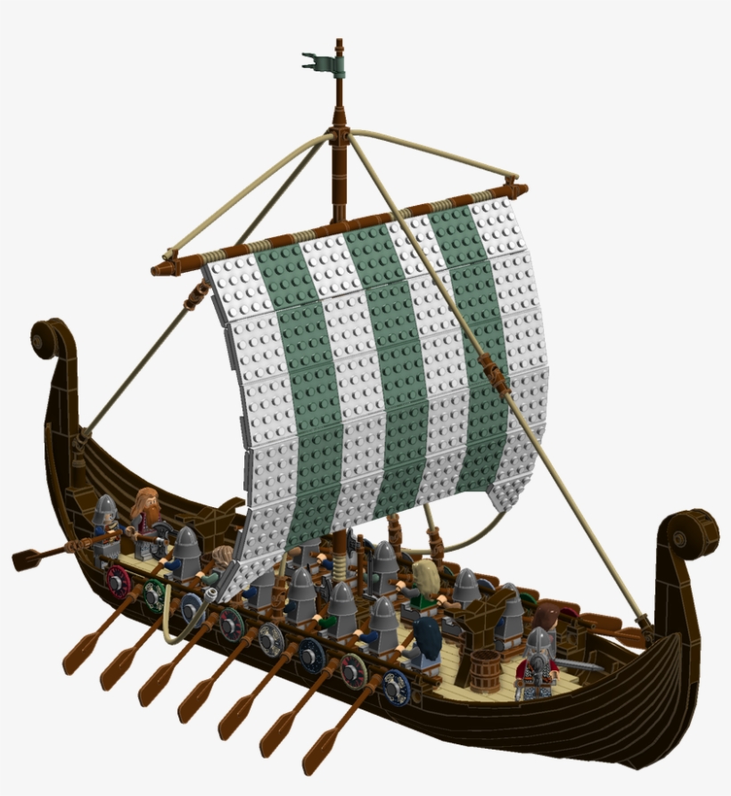 Medieval Naval Battle - Lego Medieval Ship, transparent png download