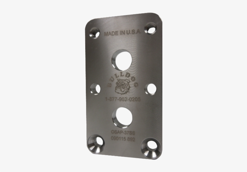 37 Mm Offset Plate, Stainless Steel - Stainless Steel, transparent png download