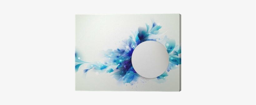 Cuadro En Lienzo Resumen De Fondo Con Elementos Azules - Blue, transparent png download