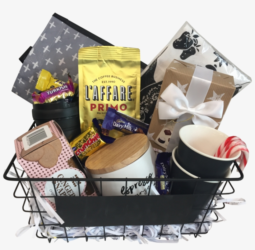 $60 Coffee Theme Gift Basket - Gift Basket, transparent png download