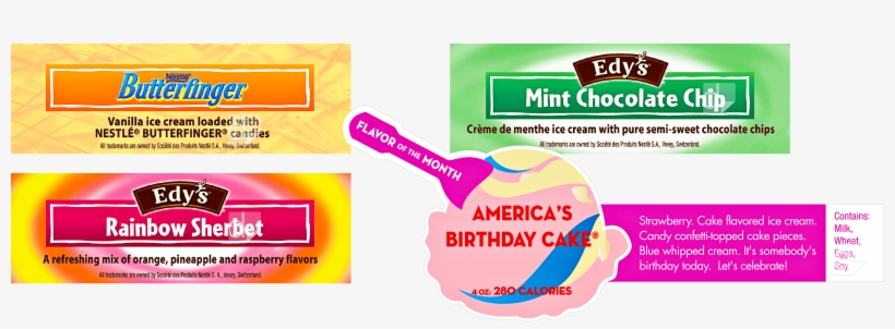 Vinyl Menu Strips Printing By Dilco In Orange, Ca - Edy’s/dreyer’s Limited Edition Ice Cream 48 Fl. Oz., transparent png download