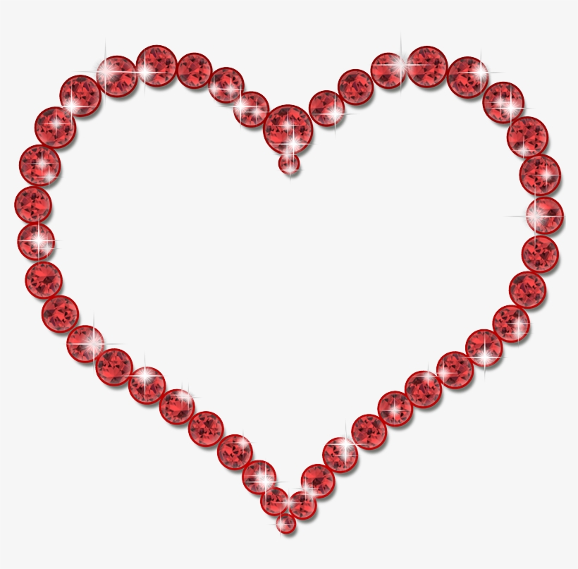 Elegantes Bordes Para Fotografías De Corazones En Png - Red Moti Mangalsutra Design, transparent png download