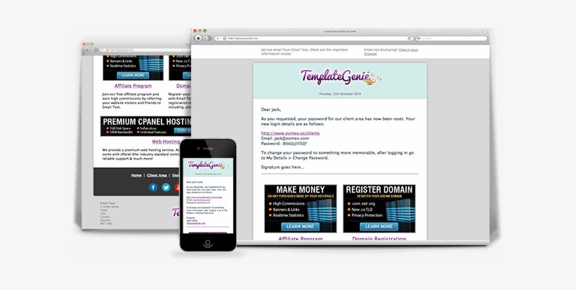 Whmcs Email Template - Whmcs Email Templates, transparent png download
