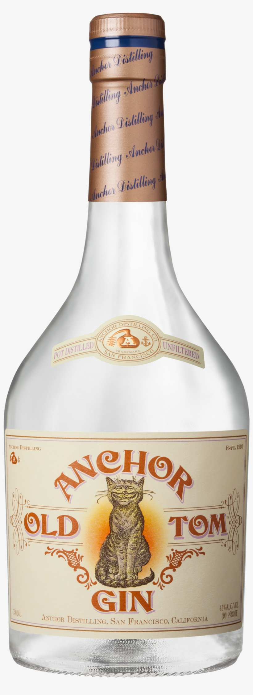 Anchor Oldtomgin081514ko Hr E1421773519148 - Anchor Distilling Company Anchor Old Tom Old Tom Gin, transparent png download