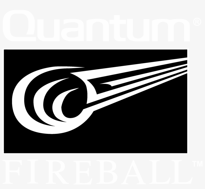 Quantum Fireball Logo Black And White - Quantum Fireball, transparent png download