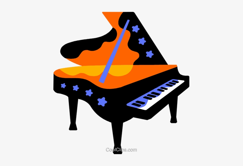Grand Piano Royalty Free Vector Clip Art Illustration, transparent png download