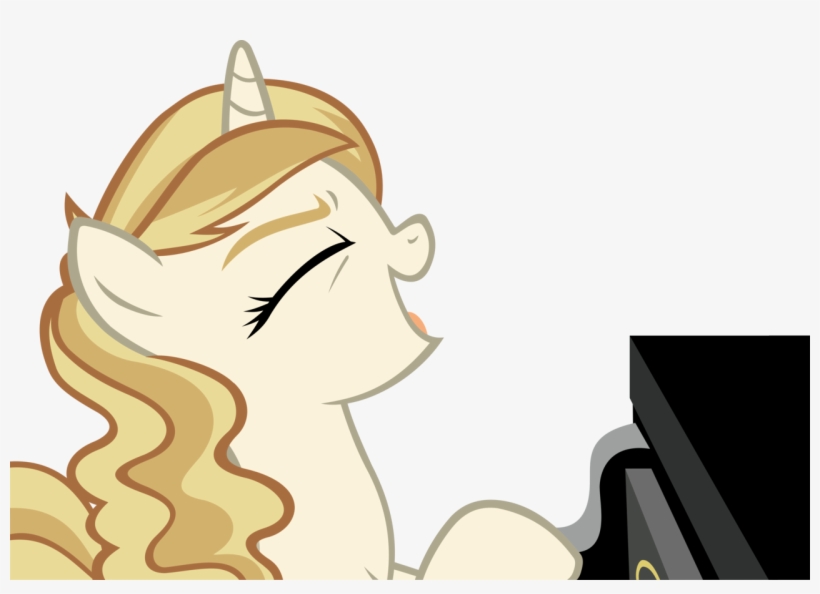 Ironm17, Eyes Closed, Female, Mare, Piano, Pony, Safe, - Sweet Biscuit Mlp, transparent png download