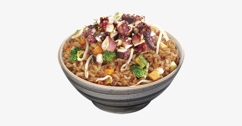 Yakimeshi Con Pulpo Al Ajo - Yakimeshi Pulpo, transparent png download