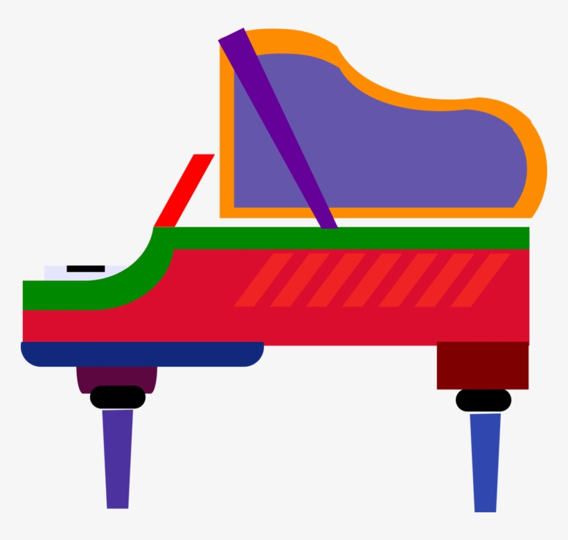 Vector Illustration Of Grand Piano Keyboard Musical - Summer Piano Concert, transparent png download