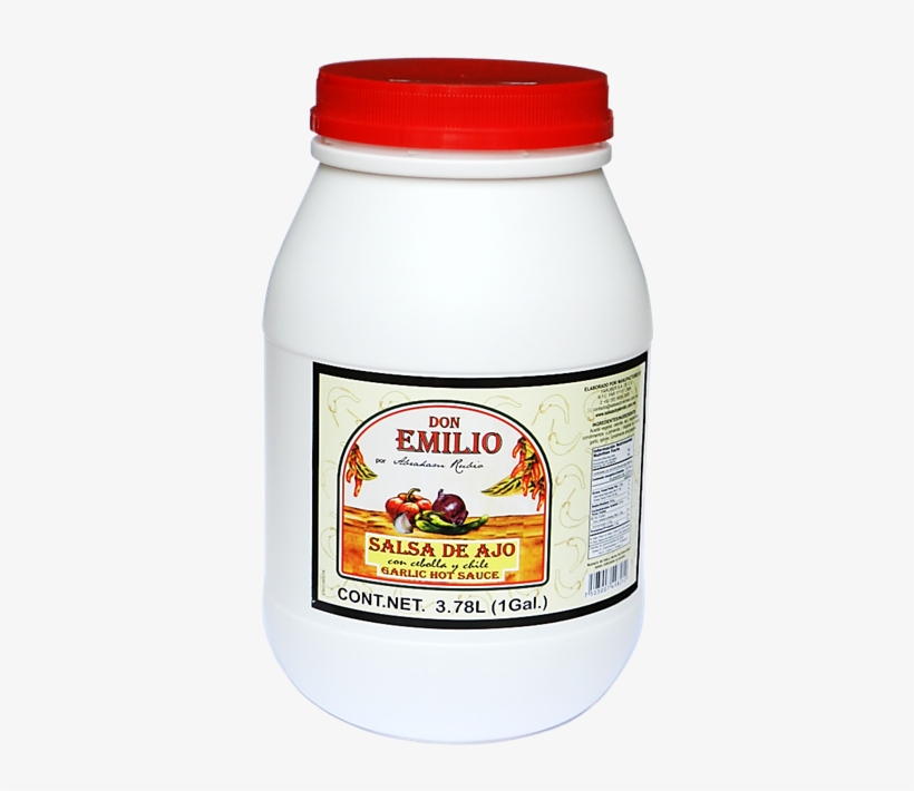 Don Emilio, Salsa De Ajo Con Cebolla Y Chile 1 Galon - Salsa De Ajo Y Cebolla, transparent png download
