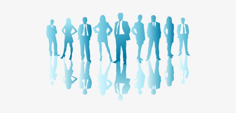 Free Download Business People Blue Silhouette Clipart - Business People Blue Silhouette, transparent png download