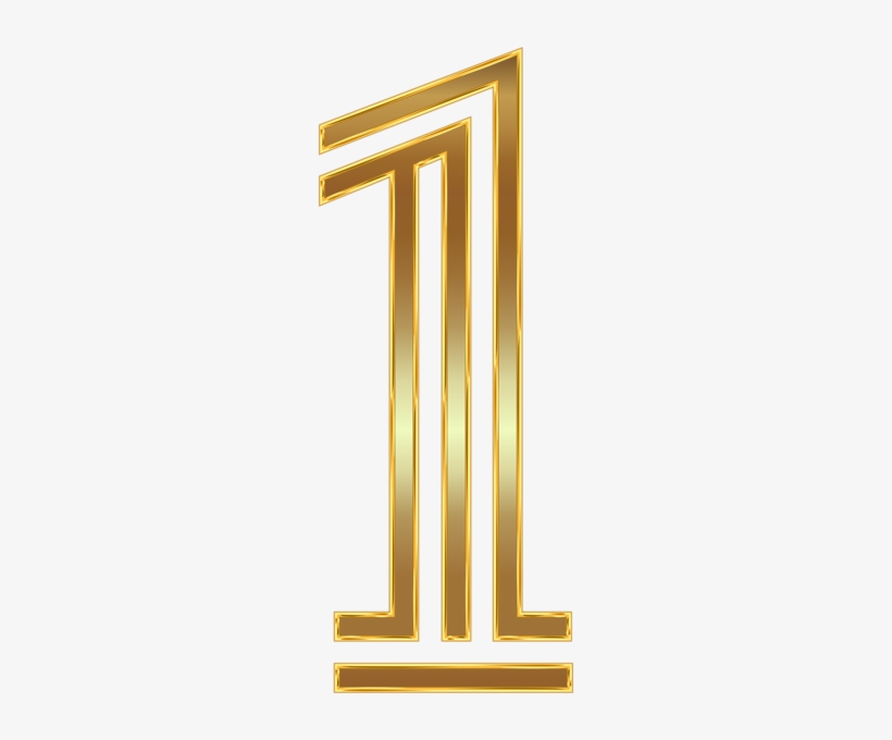 One Gold Png, transparent png download