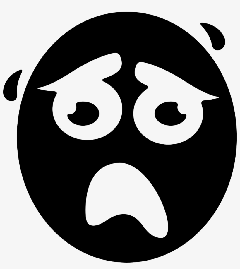 Sad Face - - Smiley Noir Triste, transparent png download