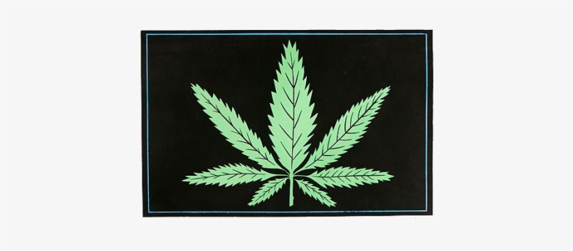 Fucking Awesome Outline Logo Beanie - Weed Leaf Black Light Poster, transparent png download