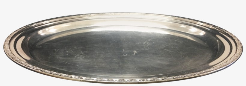 Serving Tray Png - Silver Serving Tray Front, transparent png download