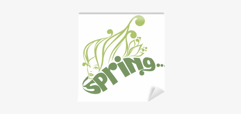 Spring And Beauty, Vector Commercial Background Wall - Mural - Spring, transparent png download