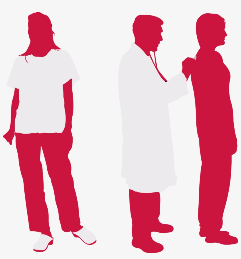 Nurse, Doctor And Patient Red - Physician, transparent png download