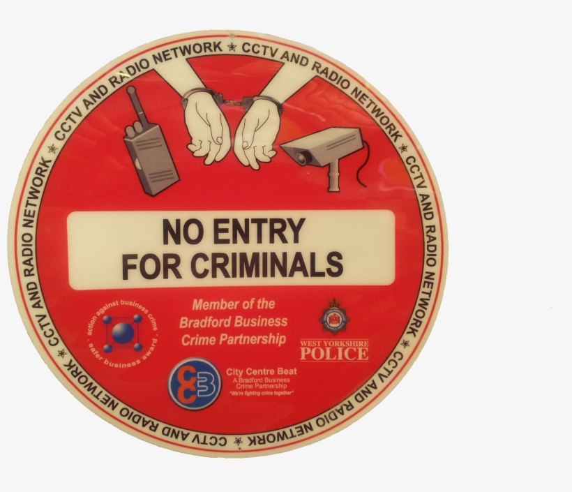 Ccb No Entry To Criminal Sticker - Nevşehir Hacı Bektaş Veli University, transparent png download