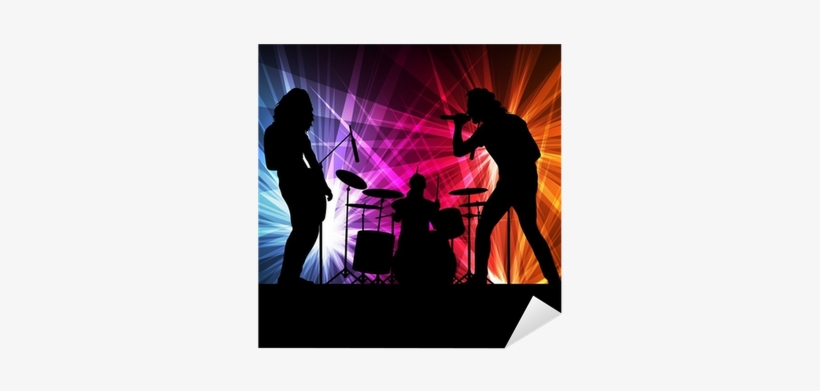 Rock Band Vector Background With Neon Lights Sticker - No Matter What: An Alcoholic's Battle Cry, transparent png download
