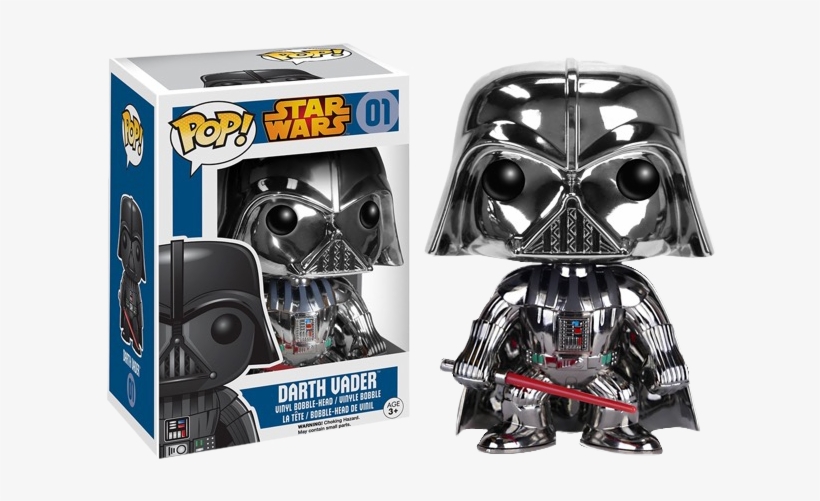 Star - Chrome Darth Vader Pop, transparent png download