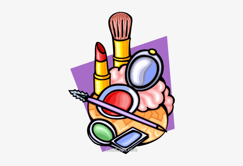 Makeup Royalty Free Vector Clip Art Illustration - Make Up Clip Art, transparent png download