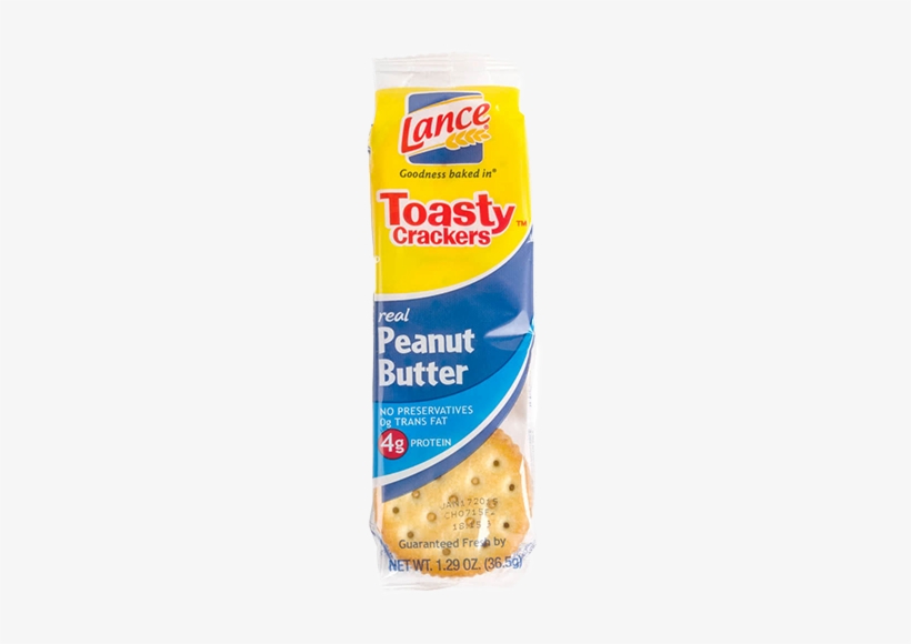 Lance Toasty Crackers With Peanut Butter - Lance Cookies, Nekot, Real Peanut Butter - 1.75 Oz, transparent png download
